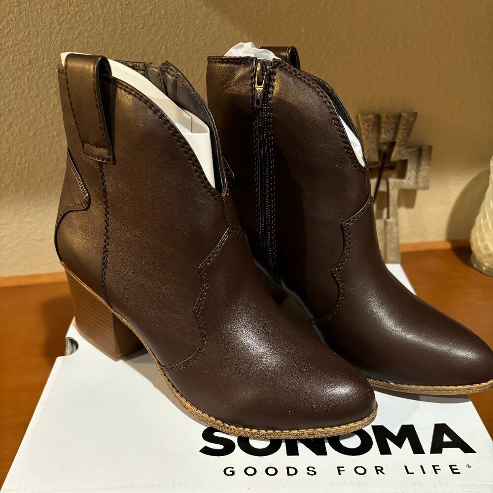 Cowboy boots, Brown 9.5 2.5 inch heel